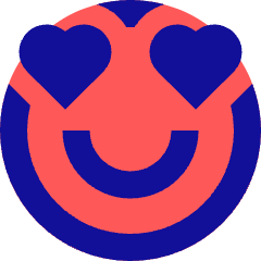 Smiley In Love Icon from Sharp Pop Set