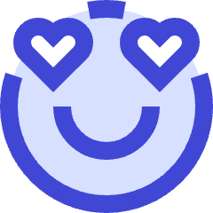 Smiley In Love Icon from Sharp Duo Set