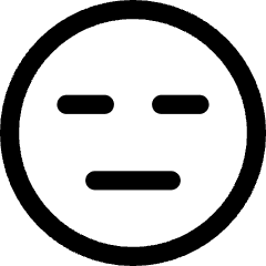 Smiley Indiferent Icon from Core Line Set