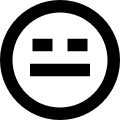 Smiley Indiferent Icon from Sharp Remix Set