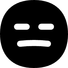 Smiley Indiferent Icon from Flex Solid Set