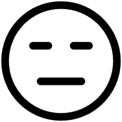 Smiley Indiferent Icon from Plump Line Set