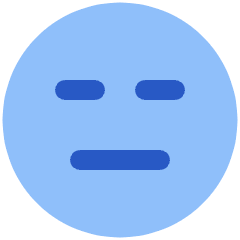 Smiley Indiferent Icon from Plump Flat Set