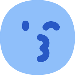 Smiley Kiss And Wink Icon from Flex Flat Set