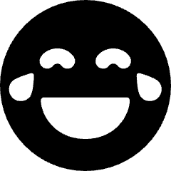 Smiley Laughing 1 Icon from Core Solid Set