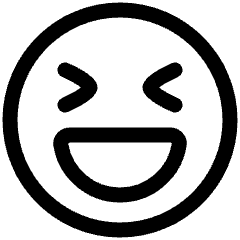 Smiley Laughing 2 Icon from Plump Line Set