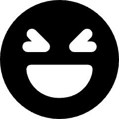 Smiley Laughing 2 Icon from Core Solid Set