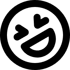 Smiley Laughing 3 Icon from Micro Line Set