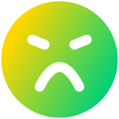 Smiley Mad Icon from Plump Gradient Set