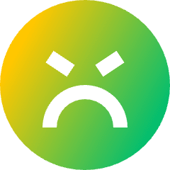 Smiley Mad Icon from Sharp Gradient Set