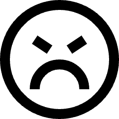 Smiley Mad Icon from Sharp Line Set