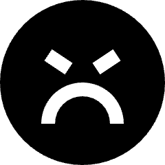 Smiley Mad Icon from Sharp Solid Set