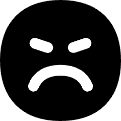 Smiley Mad Icon from Flex Solid Set