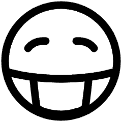 Smiley Mask Icon from Plump Line Set