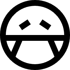 Smiley Mask Icon from Sharp Line Set