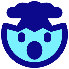 Smiley Mind Blown Icon from Plump Pop Set