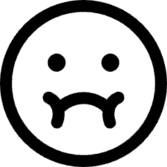 Smiley Nauseas Icon from Core Line Set