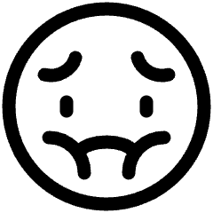 Smiley Nauseas Icon from Plump Line Set