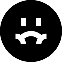 Smiley Nauseas Icon from Sharp Solid Set