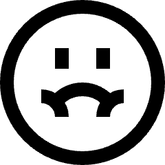 Smiley Nauseas Icon from Sharp Line Set