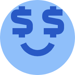 Smiley Rich Icon from Sharp Flat Set