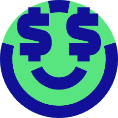 Smiley Rich Icon from Sharp Pop Set