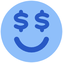 Smiley Rich Icon from Plump Flat Set