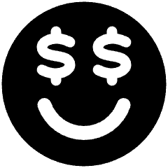 Smiley Rich Icon from Plump Solid Set