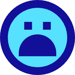 Smiley Sad Icon from Sharp Pop Set