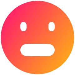Smiley Scared Icon from Plump Gradient Set