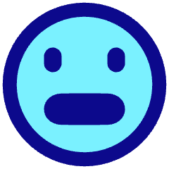 Smiley Scared Icon from Plump Pop Set