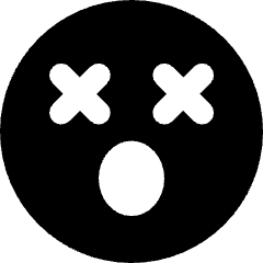 Smiley Shocked Icon from Core Solid Set