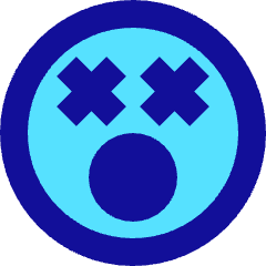 Smiley Shocked Icon from Sharp Pop Set