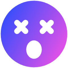 Smiley Shocked Icon from Plump Gradient Set