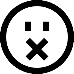 Smiley Silent Icon from Sharp Line Set