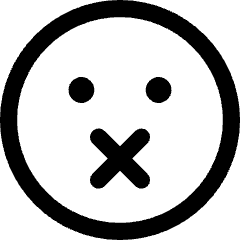 Smiley Silent Icon from Core Line Set