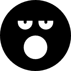 Smiley Sleepy Icon from Sharp Solid Set