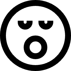 Smiley Sleepy Icon from Sharp Line Set