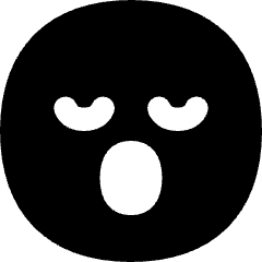 Smiley Sleepy Icon from Flex Solid Set