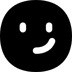 Smiley Smirk Icon from Flex Solid Set