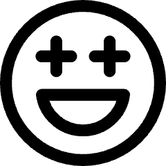 Smiley Sparks Icon from Core Line Set