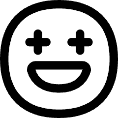 Smiley Sparks Icon from Flex Line Set