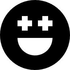 Smiley Sparks Icon from Sharp Solid Set