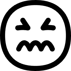 Smiley Stressed Icon from Flex Line Set