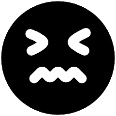 Smiley Stressed Icon from Plump Solid Set