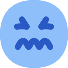 Smiley Stressed Icon from Flex Flat Set
