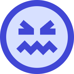 Smiley Stressed Icon from Sharp Duo Set