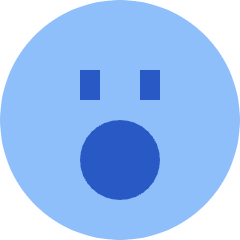 Smiley Surprised Icon from Sharp Flat Set