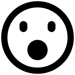 Smiley Surprised Icon from Plump Remix Set