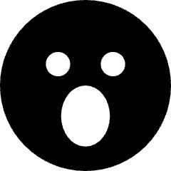 Smiley Surprised Icon from Core Solid Set